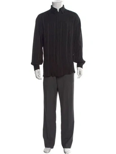 Pre-owned Versace Vintage 1998 Shirt In Black
