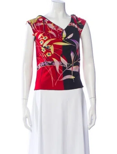 Pre-owned Versace Vintage 1998 Top In Multi