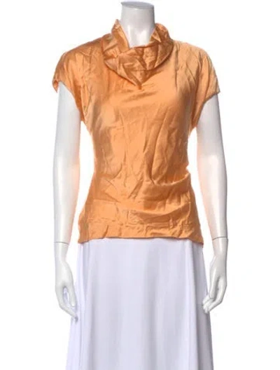 Pre-owned Versace Vintage 1998 Top In Orange