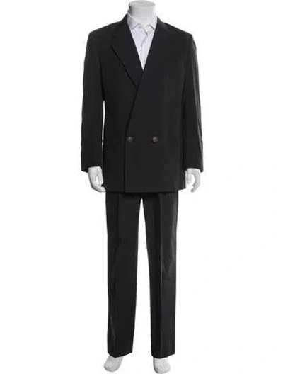 Pre-owned Versace Vintage 1998 Two-piece Suit In Black