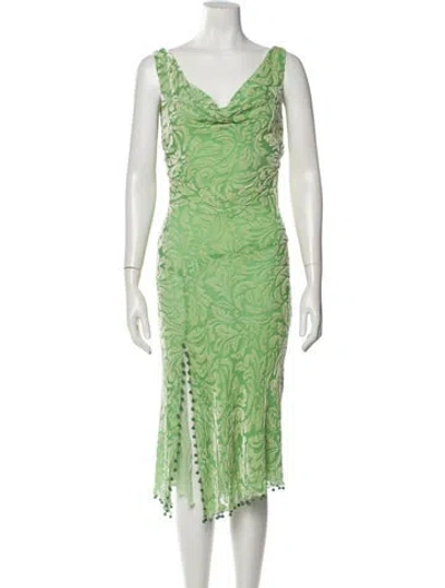 Pre-owned Versace Vintage 1999 Dress Set In Green