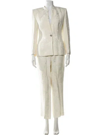 Pre-owned Versace Vintage 1999 Pantsuit In White