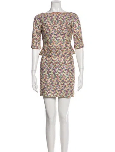Pre-owned Versace Vintage 1999 Skirt Set In Pink
