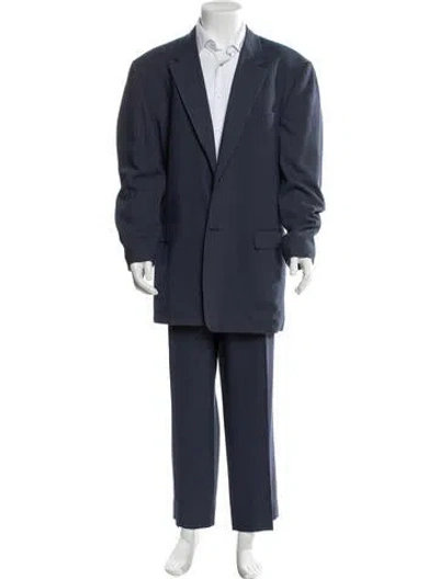Pre-owned Versace Vintage 1999 Two-piece Suit In Blue