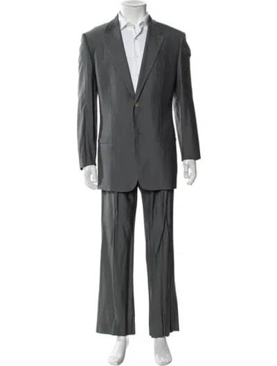 Pre-owned Versace Vintage 1999 Two-piece Suit In Gray