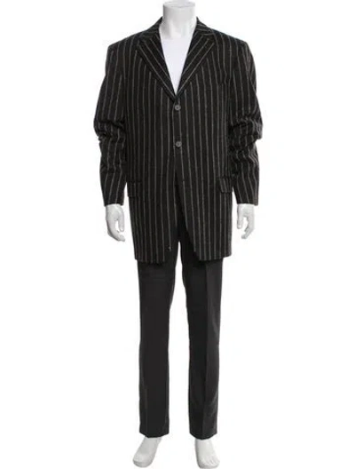 Pre-owned Versace Vintage 2000's Blazer In Black
