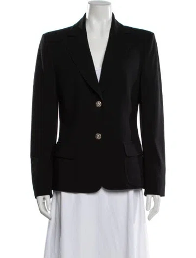 Pre-owned Versace Vintage 2000's Blazer In Black