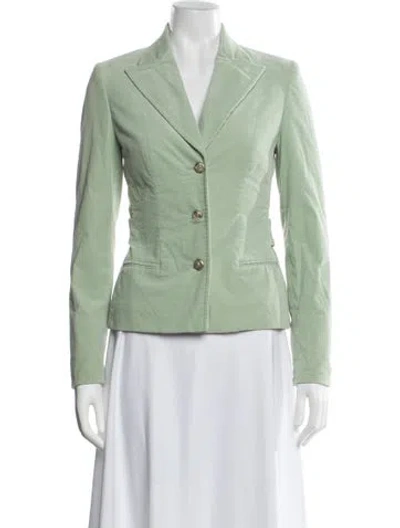 Pre-owned Versace Vintage 2000's Blazer In Green