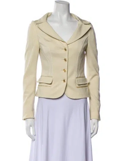 Pre-owned Versace Vintage 2000's Blazer In Neutral