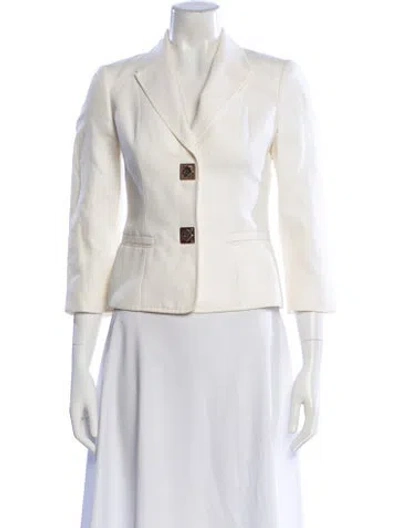 Pre-owned Versace Vintage 2000's Blazer In Neutral