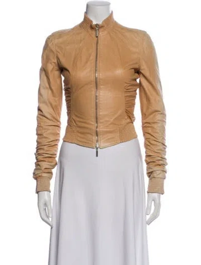 Pre-owned Versace Vintage 2000's Bomber Jacket In Neutral