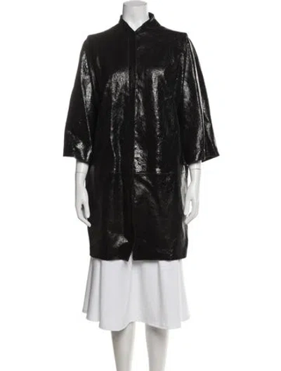 Pre-owned Versace Vintage 2000's Coat In Black
