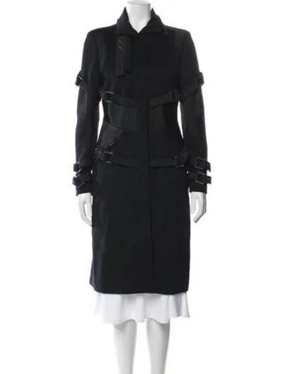 Pre-owned Versace Vintage 2000's Coat In Black