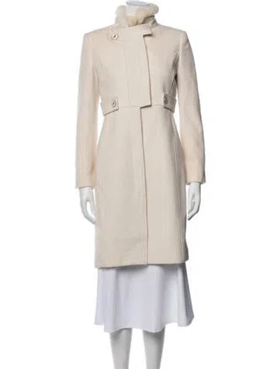 Pre-owned Versace Vintage 2000's Coat In Neutral