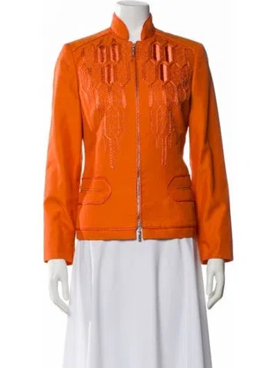 Pre-owned Versace Vintage 2000's Evening Jacket In Orange