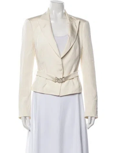Pre-owned Versace Vintage 2000's Jacket In Neutral