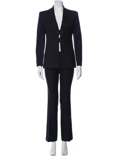 Pre-owned Versace Vintage 2000's Pantsuit In Black
