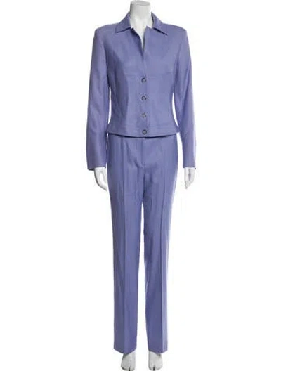 Pre-owned Versace Vintage 2000's Pantsuit In Purple