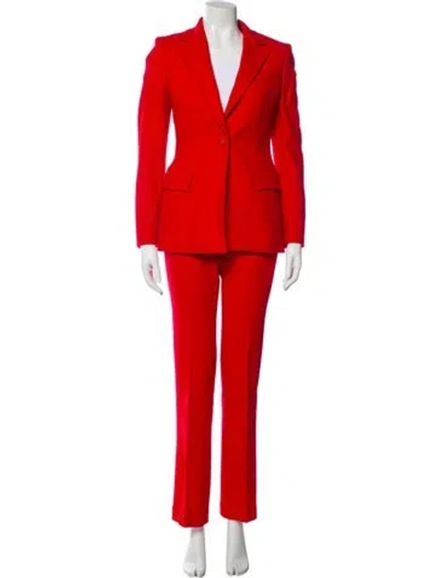 Pre-owned Versace Vintage 2000's Pantsuit In Red