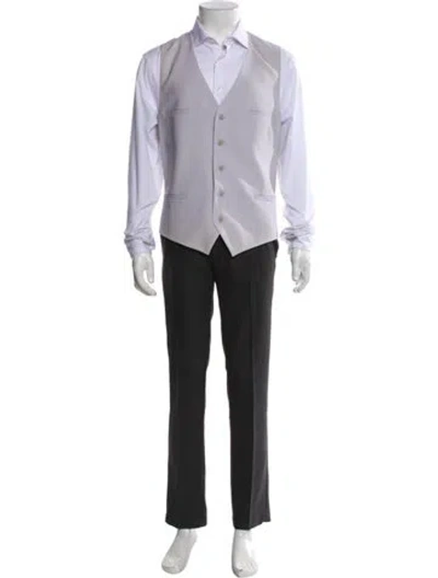 Pre-owned Versace Vintage 2000's Suit Vest In Gray