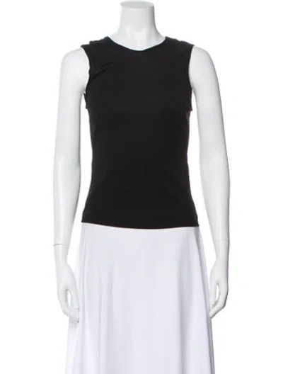 Pre-owned Versace Vintage 2000's Top In Black