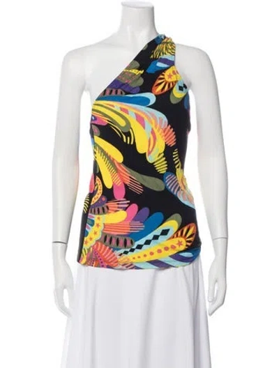 Pre-owned Versace Vintage 2000's Top In Black