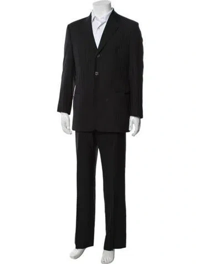 Pre-owned Versace Vintage 2000's Two-piece Suit In Black