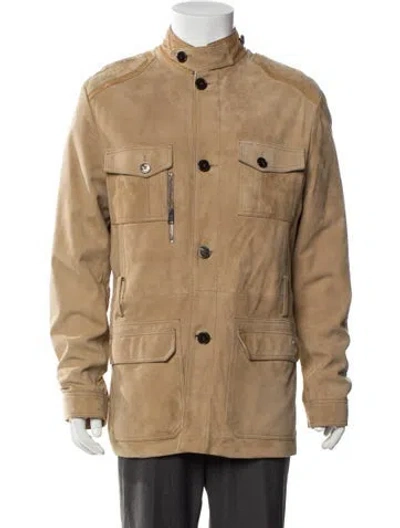 Pre-owned Versace Vintage 2000's Utility Jacket In Neutral