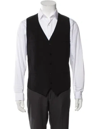 Pre-owned Versace Vintage 2000's Vest In Black