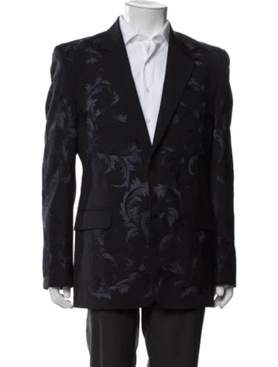 Pre-owned Versace Vintage 2001 Blazer In Blue