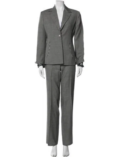 Pre-owned Versace Vintage 2001 Pantsuit In Black