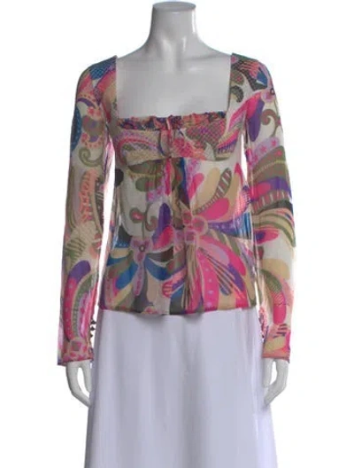 Pre-owned Versace Vintage 2002 Blouse In Pink