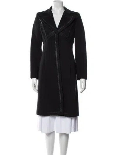 Pre-owned Versace Vintage 2002 Coat In Black