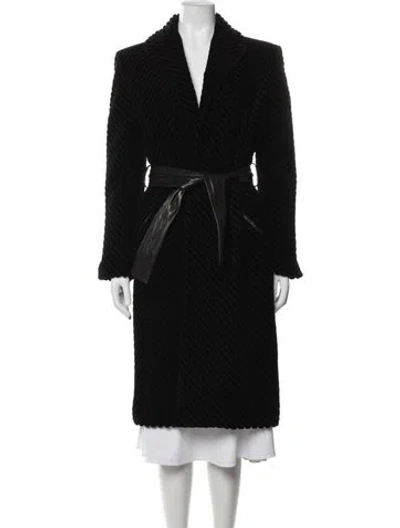 Pre-owned Versace Vintage 2002 Coat In Black