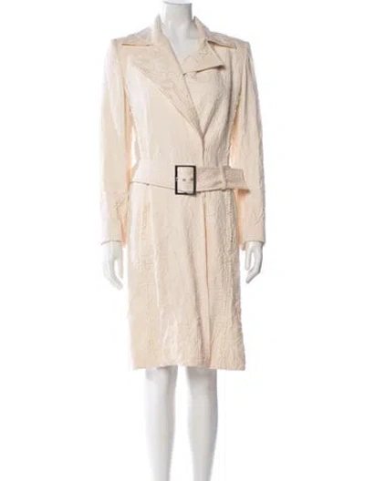 Pre-owned Versace Vintage 2002 Coat In Neutral