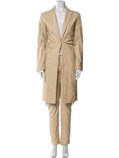 Pre-owned Versace Vintage 2003 Pant Set In Neutrals