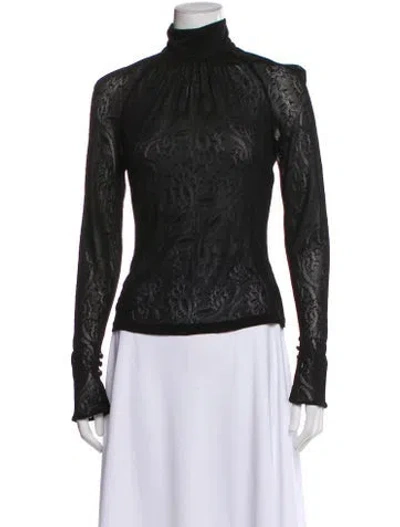 Pre-owned Versace Vintage 2003 Top In Black