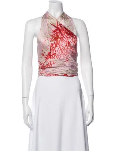 Pre-owned Versace Vintage 2005 Top In Pink