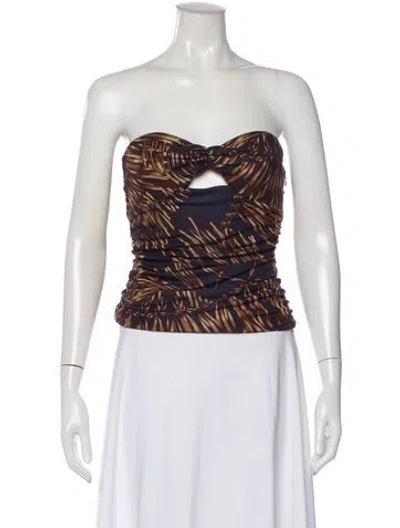 Pre-owned Versace Vintage 2006 Top In Blue