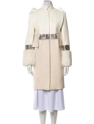 Pre-owned Versace Vintage 2007 Trench Coat In Neutral