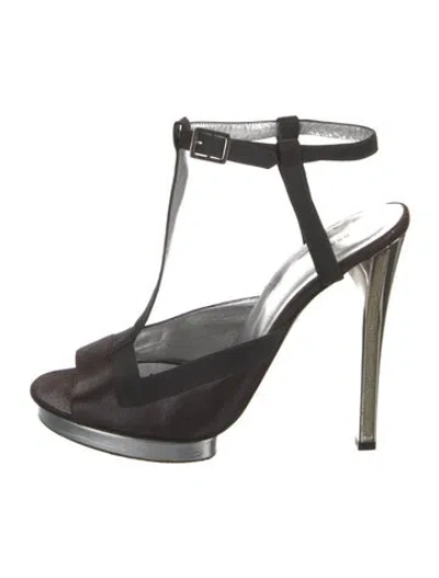 Pre-owned Versace Vintage 2007 T-strap Pumps In Multi
