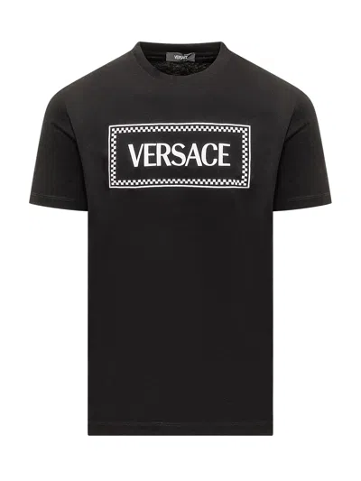 Versace Vintage '90s Logo T-shirt In Black