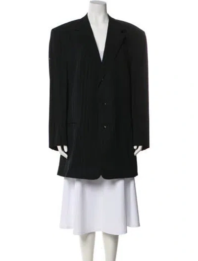 Pre-owned Versace Vintage Blazer In Black