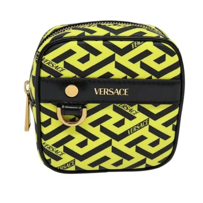 Pre-owned Versace Vintage Clutch Leather Yellow Pvc Clutche & Pouche Bag ()
