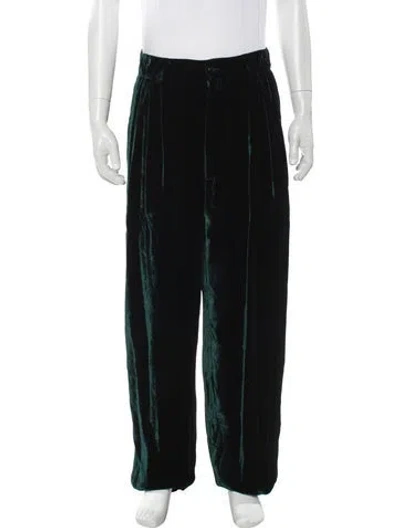 Pre-owned Versace Vintage Corduroy Pants In Black
