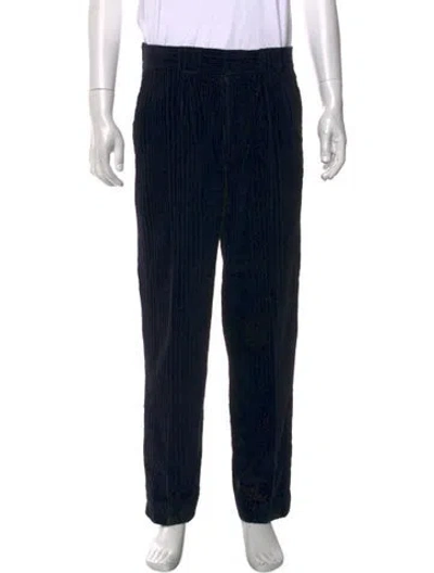 Pre-owned Versace Vintage Corduroy Pants In Blue