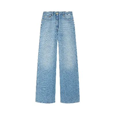 Pre-owned Versace Vintage Denim Pant 'medium Blue'