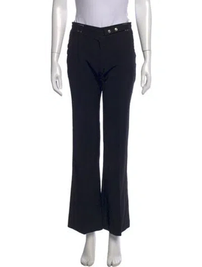 Pre-owned Versace Vintage Flared Pants In Black