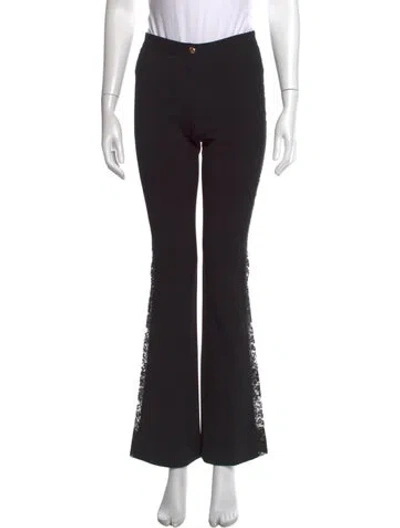 Pre-owned Versace Vintage Flared Pants In Black