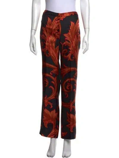 Pre-owned Versace Vintage Flared Pants In Orange